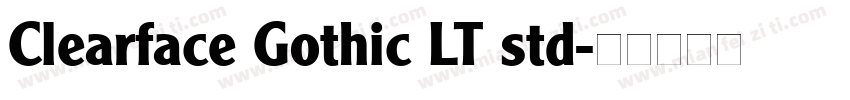 Clearface Gothic LT std字体转换